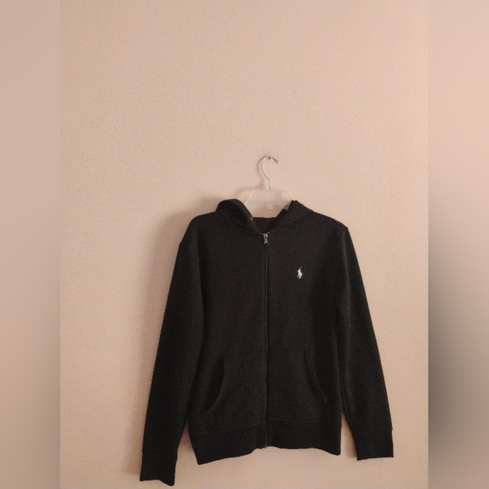 Polo Ralph Lauren Black Full‑Zip Hoodie Sweatshirt (Men’s) - Picture 4 of 17